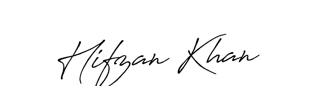 Hifzan Khan stylish signature style. Best Handwritten Sign (Antro_Vectra_Bolder) for my name. Handwritten Signature Collection Ideas for my name Hifzan Khan. Hifzan Khan signature style 7 images and pictures png