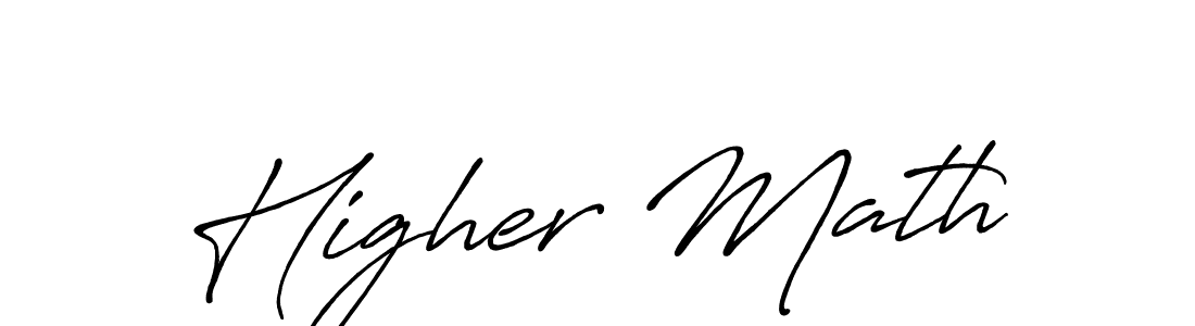 Make a beautiful signature design for name Higher Math. Use this online signature maker to create a handwritten signature for free. Higher Math signature style 7 images and pictures png