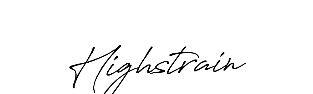 You should practise on your own different ways (Antro_Vectra_Bolder) to write your name (Highstrain) in signature. don't let someone else do it for you. Highstrain signature style 7 images and pictures png
