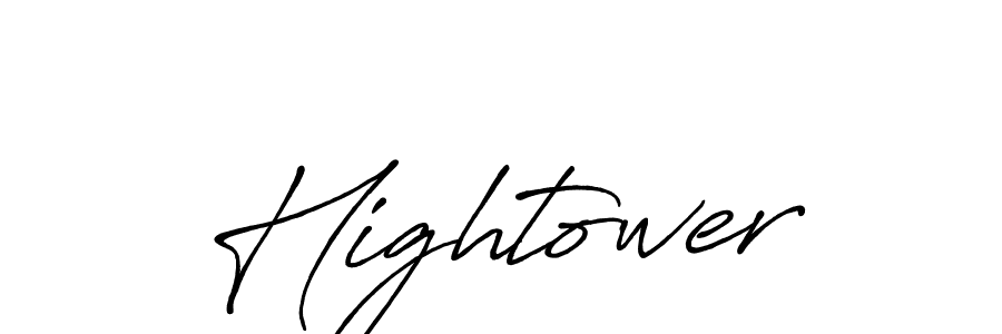 Make a beautiful signature design for name Hightower. With this signature (Antro_Vectra_Bolder) style, you can create a handwritten signature for free. Hightower signature style 7 images and pictures png