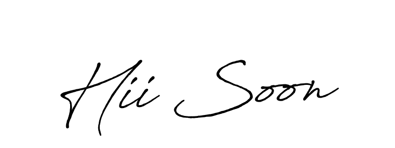 Make a beautiful signature design for name Hii Soon. With this signature (Antro_Vectra_Bolder) style, you can create a handwritten signature for free. Hii Soon signature style 7 images and pictures png