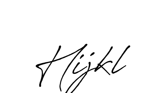 Hijkl stylish signature style. Best Handwritten Sign (Antro_Vectra_Bolder) for my name. Handwritten Signature Collection Ideas for my name Hijkl. Hijkl signature style 7 images and pictures png