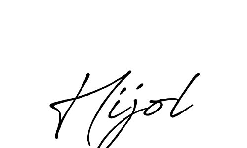 It looks lik you need a new signature style for name Hijol. Design unique handwritten (Antro_Vectra_Bolder) signature with our free signature maker in just a few clicks. Hijol signature style 7 images and pictures png