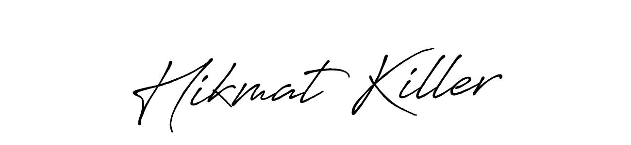 Also we have Hikmat Killer name is the best signature style. Create professional handwritten signature collection using Antro_Vectra_Bolder autograph style. Hikmat Killer signature style 7 images and pictures png