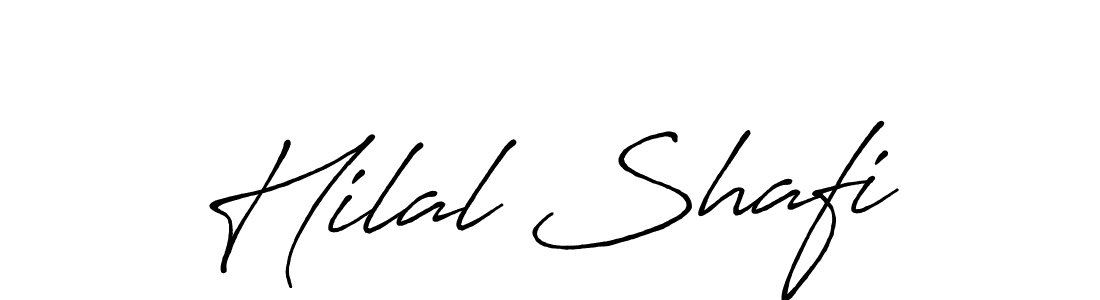 How to make Hilal Shafi name signature. Use Antro_Vectra_Bolder style for creating short signs online. This is the latest handwritten sign. Hilal Shafi signature style 7 images and pictures png