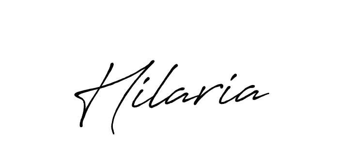 Create a beautiful signature design for name Hilaria. With this signature (Antro_Vectra_Bolder) fonts, you can make a handwritten signature for free. Hilaria signature style 7 images and pictures png