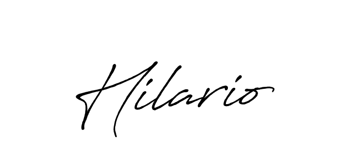 Hilario stylish signature style. Best Handwritten Sign (Antro_Vectra_Bolder) for my name. Handwritten Signature Collection Ideas for my name Hilario. Hilario signature style 7 images and pictures png