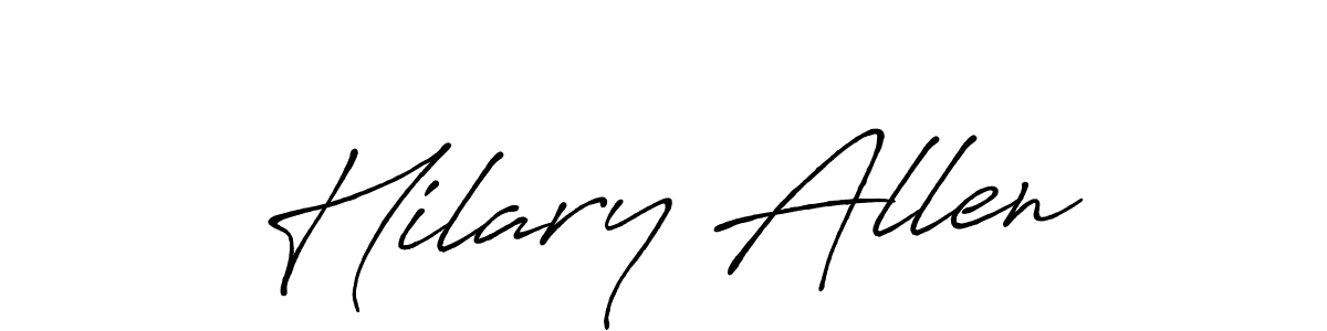 Best and Professional Signature Style for Hilary Allen. Antro_Vectra_Bolder Best Signature Style Collection. Hilary Allen signature style 7 images and pictures png