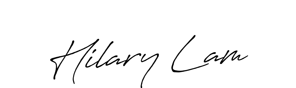 Similarly Antro_Vectra_Bolder is the best handwritten signature design. Signature creator online .You can use it as an online autograph creator for name Hilary Lam. Hilary Lam signature style 7 images and pictures png