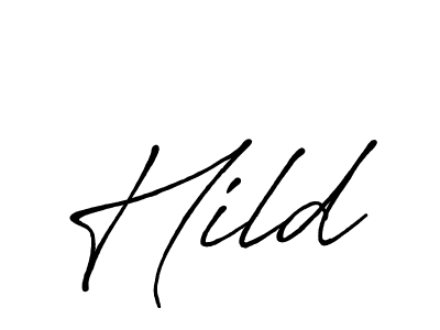 Hild stylish signature style. Best Handwritten Sign (Antro_Vectra_Bolder) for my name. Handwritten Signature Collection Ideas for my name Hild. Hild signature style 7 images and pictures png