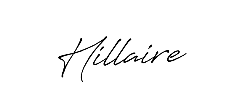 Use a signature maker to create a handwritten signature online. With this signature software, you can design (Antro_Vectra_Bolder) your own signature for name Hillaire. Hillaire signature style 7 images and pictures png