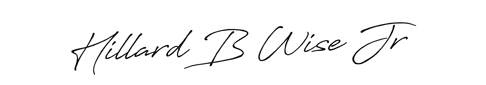 How to make Hillard B Wise Jr signature? Antro_Vectra_Bolder is a professional autograph style. Create handwritten signature for Hillard B Wise Jr name. Hillard B Wise Jr signature style 7 images and pictures png
