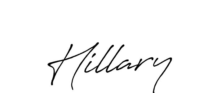 Best and Professional Signature Style for Hillary. Antro_Vectra_Bolder Best Signature Style Collection. Hillary signature style 7 images and pictures png