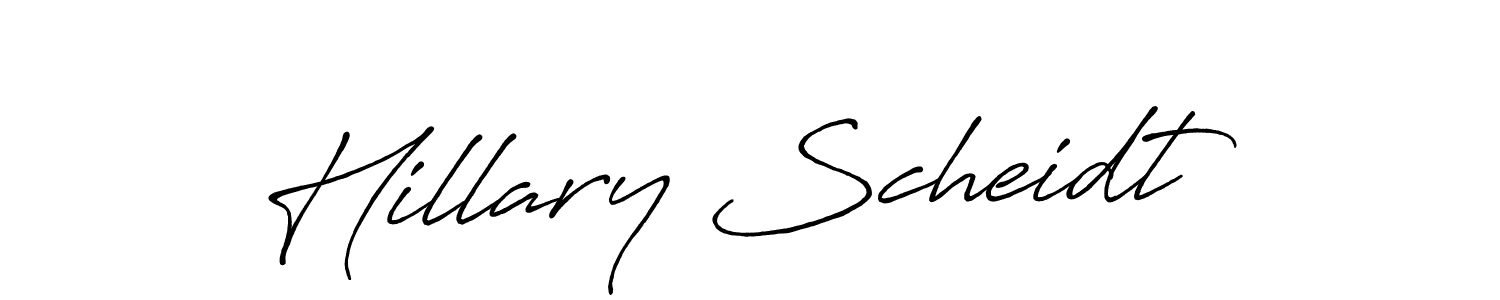 Also we have Hillary Scheidt name is the best signature style. Create professional handwritten signature collection using Antro_Vectra_Bolder autograph style. Hillary Scheidt signature style 7 images and pictures png