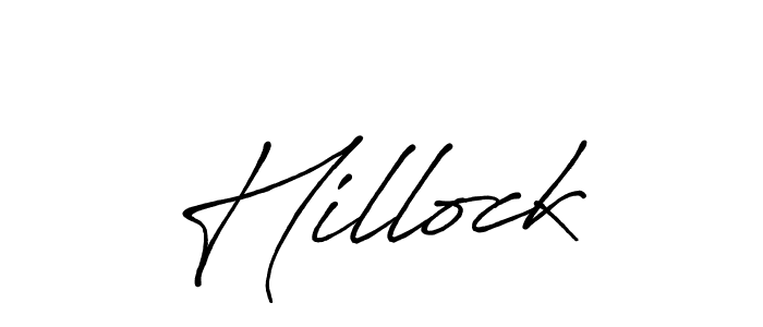 if you are searching for the best signature style for your name Hillock. so please give up your signature search. here we have designed multiple signature styles  using Antro_Vectra_Bolder. Hillock signature style 7 images and pictures png