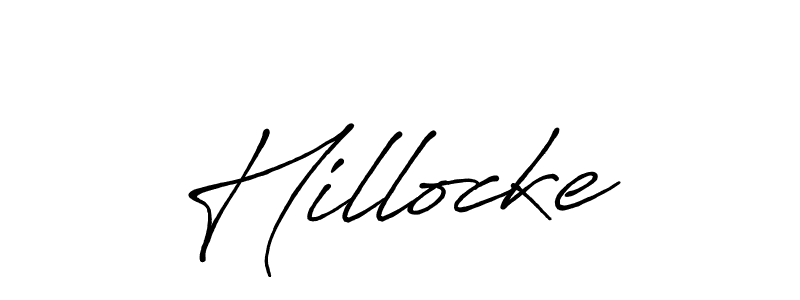 Also we have Hillocke name is the best signature style. Create professional handwritten signature collection using Antro_Vectra_Bolder autograph style. Hillocke signature style 7 images and pictures png
