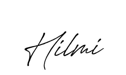 How to make Hilmi name signature. Use Antro_Vectra_Bolder style for creating short signs online. This is the latest handwritten sign. Hilmi signature style 7 images and pictures png