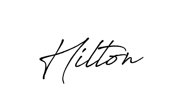 Also we have Hilton name is the best signature style. Create professional handwritten signature collection using Antro_Vectra_Bolder autograph style. Hilton signature style 7 images and pictures png