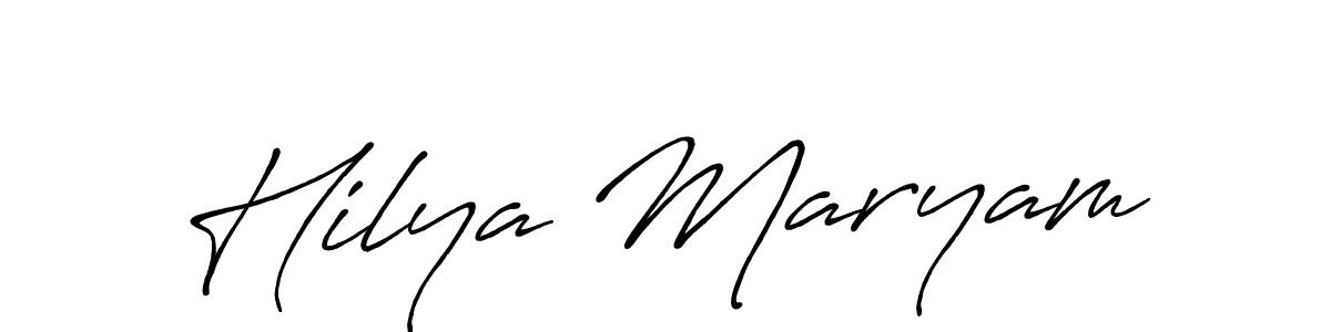 Make a short Hilya Maryam signature style. Manage your documents anywhere anytime using Antro_Vectra_Bolder. Create and add eSignatures, submit forms, share and send files easily. Hilya Maryam signature style 7 images and pictures png