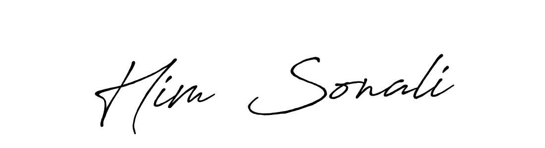 Similarly Antro_Vectra_Bolder is the best handwritten signature design. Signature creator online .You can use it as an online autograph creator for name Him  Sonali. Him  Sonali signature style 7 images and pictures png