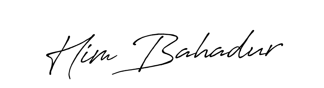 The best way (Antro_Vectra_Bolder) to make a short signature is to pick only two or three words in your name. The name Him Bahadur include a total of six letters. For converting this name. Him Bahadur signature style 7 images and pictures png