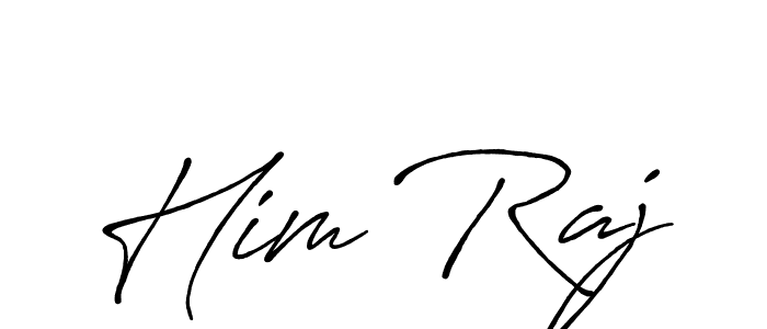 Create a beautiful signature design for name Him Raj. With this signature (Antro_Vectra_Bolder) fonts, you can make a handwritten signature for free. Him Raj signature style 7 images and pictures png