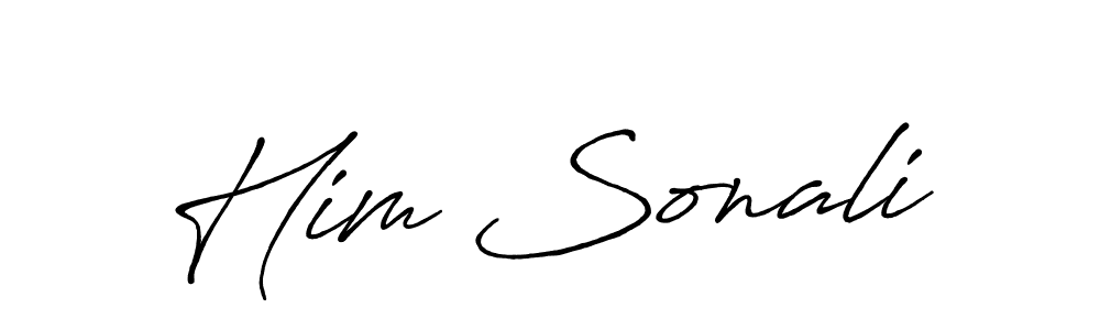 How to make Him Sonali signature? Antro_Vectra_Bolder is a professional autograph style. Create handwritten signature for Him Sonali name. Him Sonali signature style 7 images and pictures png