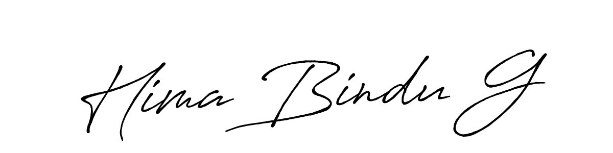 Antro_Vectra_Bolder is a professional signature style that is perfect for those who want to add a touch of class to their signature. It is also a great choice for those who want to make their signature more unique. Get Hima Bindu G name to fancy signature for free. Hima Bindu G signature style 7 images and pictures png
