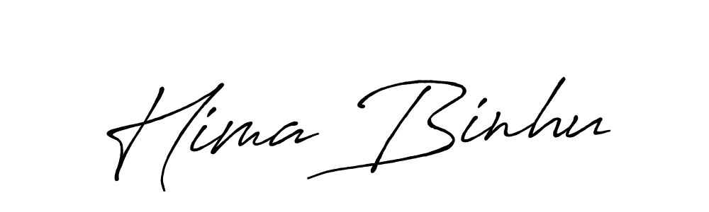 Also You can easily find your signature by using the search form. We will create Hima Binhu name handwritten signature images for you free of cost using Antro_Vectra_Bolder sign style. Hima Binhu signature style 7 images and pictures png