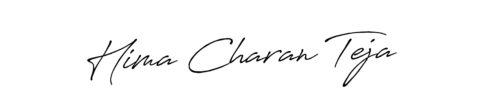 Antro_Vectra_Bolder is a professional signature style that is perfect for those who want to add a touch of class to their signature. It is also a great choice for those who want to make their signature more unique. Get Hima Charan Teja name to fancy signature for free. Hima Charan Teja signature style 7 images and pictures png