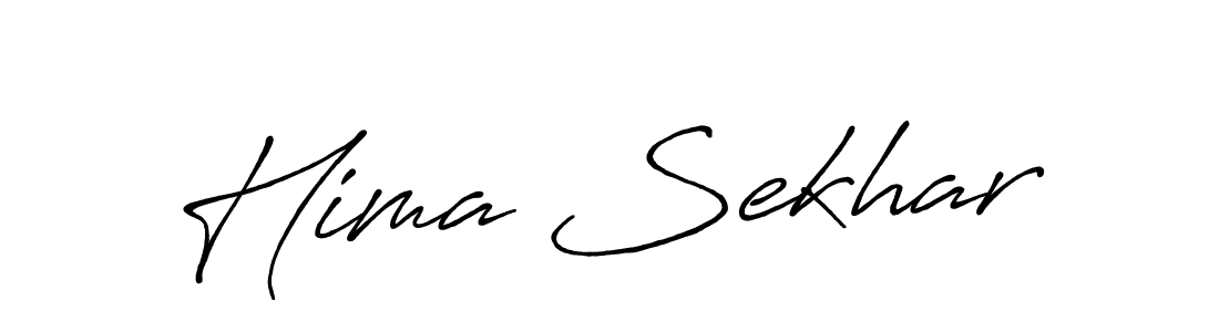 Make a beautiful signature design for name Hima Sekhar. With this signature (Antro_Vectra_Bolder) style, you can create a handwritten signature for free. Hima Sekhar signature style 7 images and pictures png