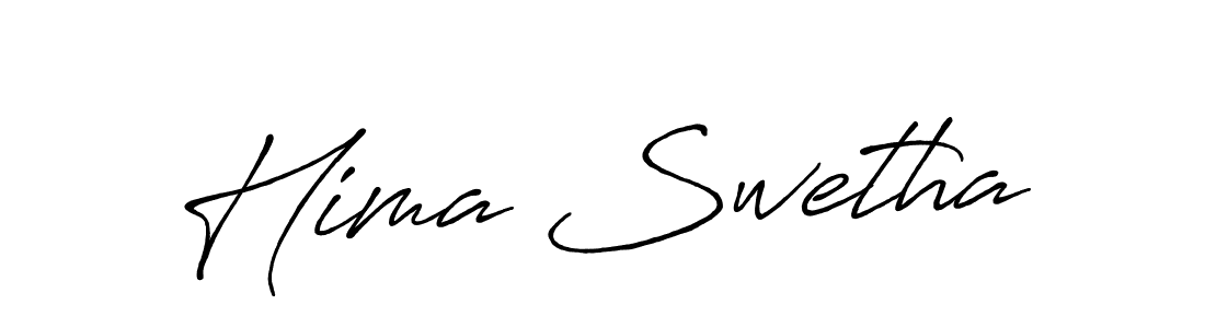 Make a beautiful signature design for name Hima Swetha. With this signature (Antro_Vectra_Bolder) style, you can create a handwritten signature for free. Hima Swetha signature style 7 images and pictures png
