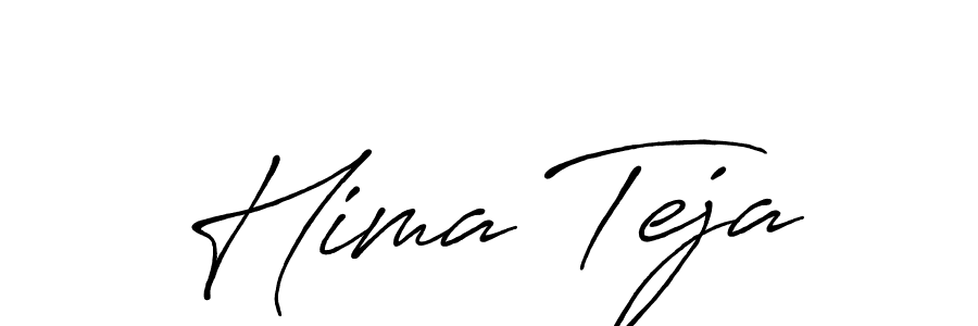 Hima Teja stylish signature style. Best Handwritten Sign (Antro_Vectra_Bolder) for my name. Handwritten Signature Collection Ideas for my name Hima Teja. Hima Teja signature style 7 images and pictures png