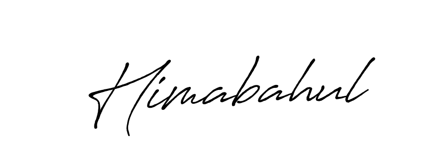 Create a beautiful signature design for name Himabahul. With this signature (Antro_Vectra_Bolder) fonts, you can make a handwritten signature for free. Himabahul signature style 7 images and pictures png