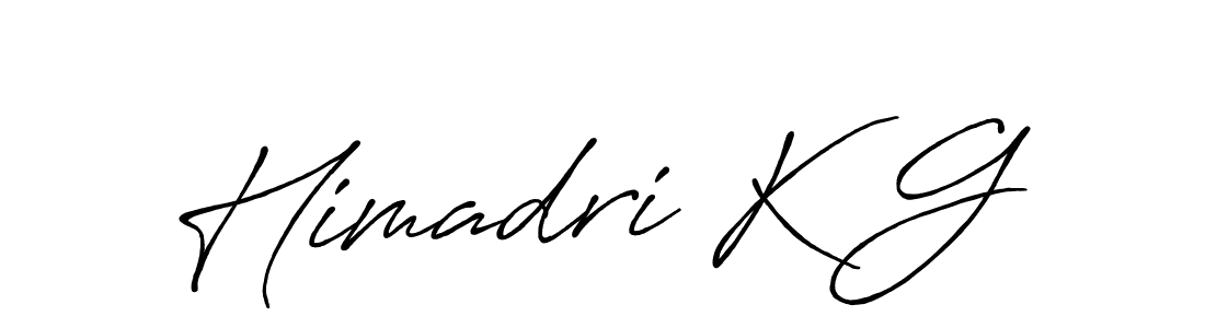 How to make Himadri K G signature? Antro_Vectra_Bolder is a professional autograph style. Create handwritten signature for Himadri K G name. Himadri K G signature style 7 images and pictures png