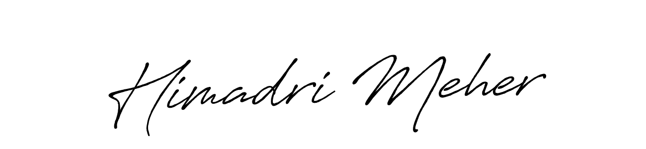 You should practise on your own different ways (Antro_Vectra_Bolder) to write your name (Himadri Meher) in signature. don't let someone else do it for you. Himadri Meher signature style 7 images and pictures png