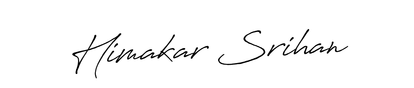 Design your own signature with our free online signature maker. With this signature software, you can create a handwritten (Antro_Vectra_Bolder) signature for name Himakar Srihan. Himakar Srihan signature style 7 images and pictures png