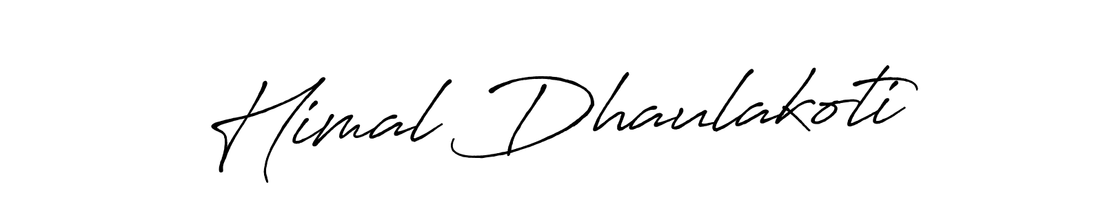 Himal Dhaulakoti stylish signature style. Best Handwritten Sign (Antro_Vectra_Bolder) for my name. Handwritten Signature Collection Ideas for my name Himal Dhaulakoti. Himal Dhaulakoti signature style 7 images and pictures png