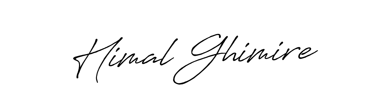 How to make Himal Ghimire signature? Antro_Vectra_Bolder is a professional autograph style. Create handwritten signature for Himal Ghimire name. Himal Ghimire signature style 7 images and pictures png