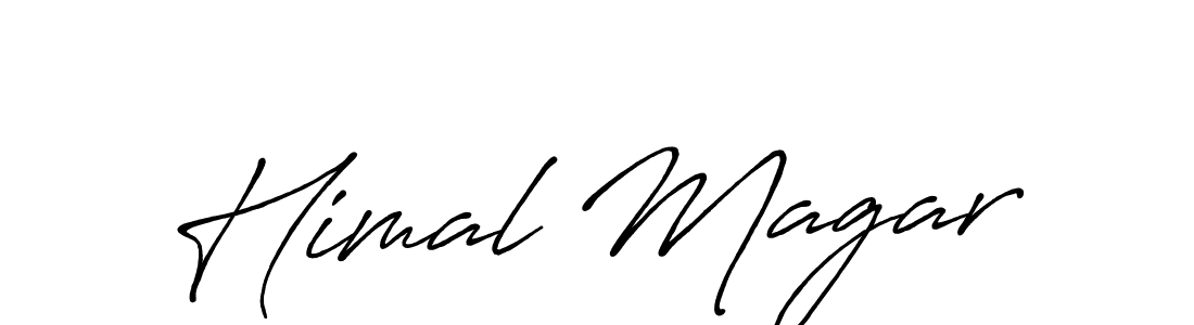 How to make Himal Magar signature? Antro_Vectra_Bolder is a professional autograph style. Create handwritten signature for Himal Magar name. Himal Magar signature style 7 images and pictures png