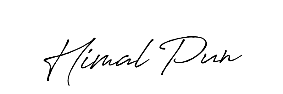 Create a beautiful signature design for name Himal Pun. With this signature (Antro_Vectra_Bolder) fonts, you can make a handwritten signature for free. Himal Pun signature style 7 images and pictures png