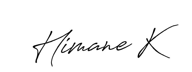 It looks lik you need a new signature style for name Himane K. Design unique handwritten (Antro_Vectra_Bolder) signature with our free signature maker in just a few clicks. Himane K signature style 7 images and pictures png