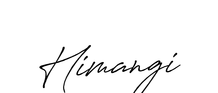 Create a beautiful signature design for name Himangi. With this signature (Antro_Vectra_Bolder) fonts, you can make a handwritten signature for free. Himangi signature style 7 images and pictures png