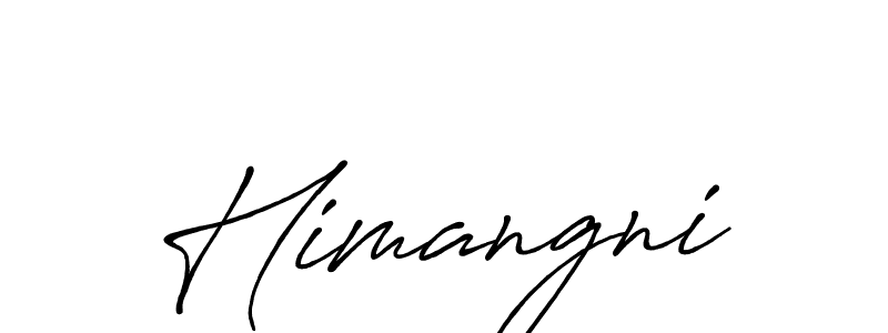 Design your own signature with our free online signature maker. With this signature software, you can create a handwritten (Antro_Vectra_Bolder) signature for name Himangni. Himangni signature style 7 images and pictures png