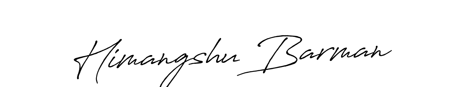 Create a beautiful signature design for name Himangshu Barman. With this signature (Antro_Vectra_Bolder) fonts, you can make a handwritten signature for free. Himangshu Barman signature style 7 images and pictures png