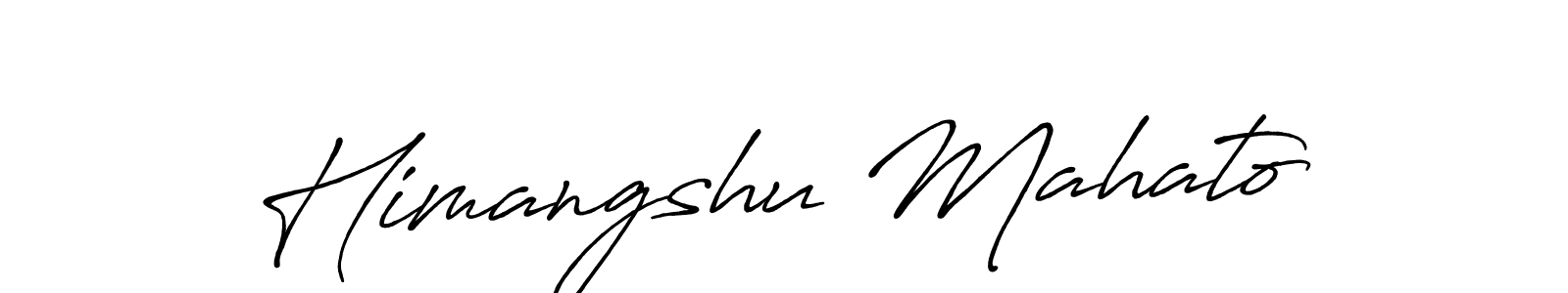 Create a beautiful signature design for name Himangshu Mahato. With this signature (Antro_Vectra_Bolder) fonts, you can make a handwritten signature for free. Himangshu Mahato signature style 7 images and pictures png