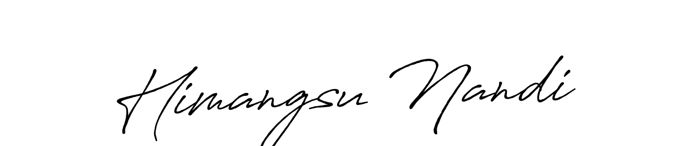 Use a signature maker to create a handwritten signature online. With this signature software, you can design (Antro_Vectra_Bolder) your own signature for name Himangsu Nandi. Himangsu Nandi signature style 7 images and pictures png