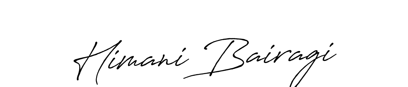 Himani Bairagi stylish signature style. Best Handwritten Sign (Antro_Vectra_Bolder) for my name. Handwritten Signature Collection Ideas for my name Himani Bairagi. Himani Bairagi signature style 7 images and pictures png