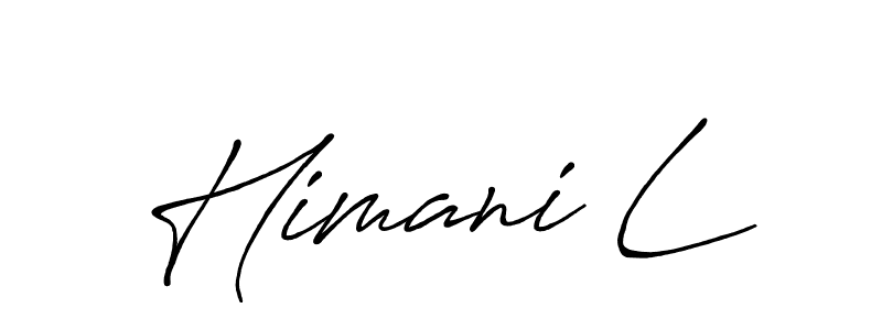 How to make Himani L signature? Antro_Vectra_Bolder is a professional autograph style. Create handwritten signature for Himani L name. Himani L signature style 7 images and pictures png