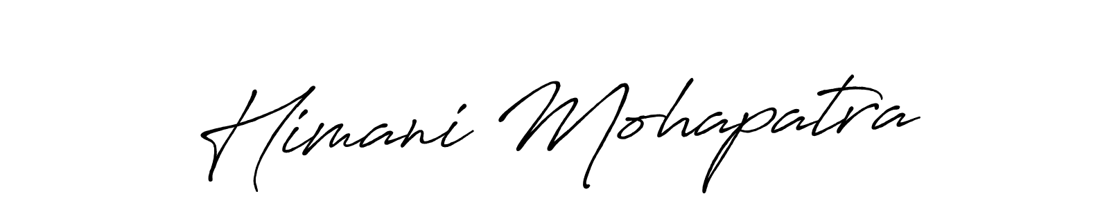 The best way (Antro_Vectra_Bolder) to make a short signature is to pick only two or three words in your name. The name Himani Mohapatra include a total of six letters. For converting this name. Himani Mohapatra signature style 7 images and pictures png